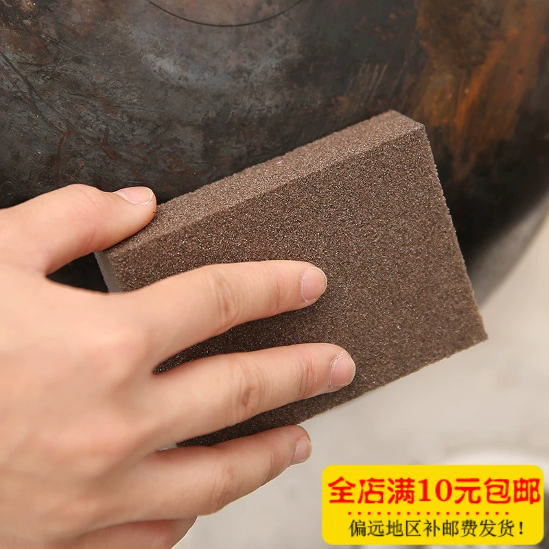 Cửa hàng bách hóa Jiujie Nano Emery Magic Wipe Clean khử nhiễm bọt biển Ngoài bàn chải sắt Rust Brush Wash Wash Wipe - Thiết bị sân khấu
