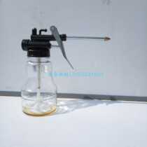 Transparent oil pot High pressure oil gun 350g capacity thickened long mouth 