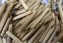 Single-head knurled round copper column security monitoring isolation support copper column Yin and Yang copper column M2X3 4 5 6-23 3