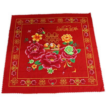 Chinese wedding dowry bag old-fashioned printed red wrapping cloth bride wedding bag wedding bag descendants bucket red cloth