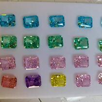 Shiny and brilliant synthetic cubic zircon oxide ring bare stone redion cut can be customized inlaid ring pendant