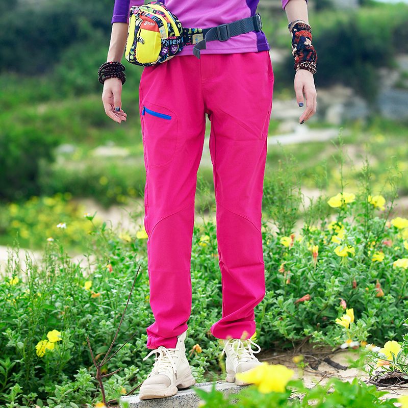 New outdoor ladies loose large size climbing sports pants for summer breathable quick dry and thin style dry pants
