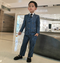 Childrens Korean version of the suit British mens small suit wedding companion childrens performance dress handsome and foreign three-piece autumn vest suit