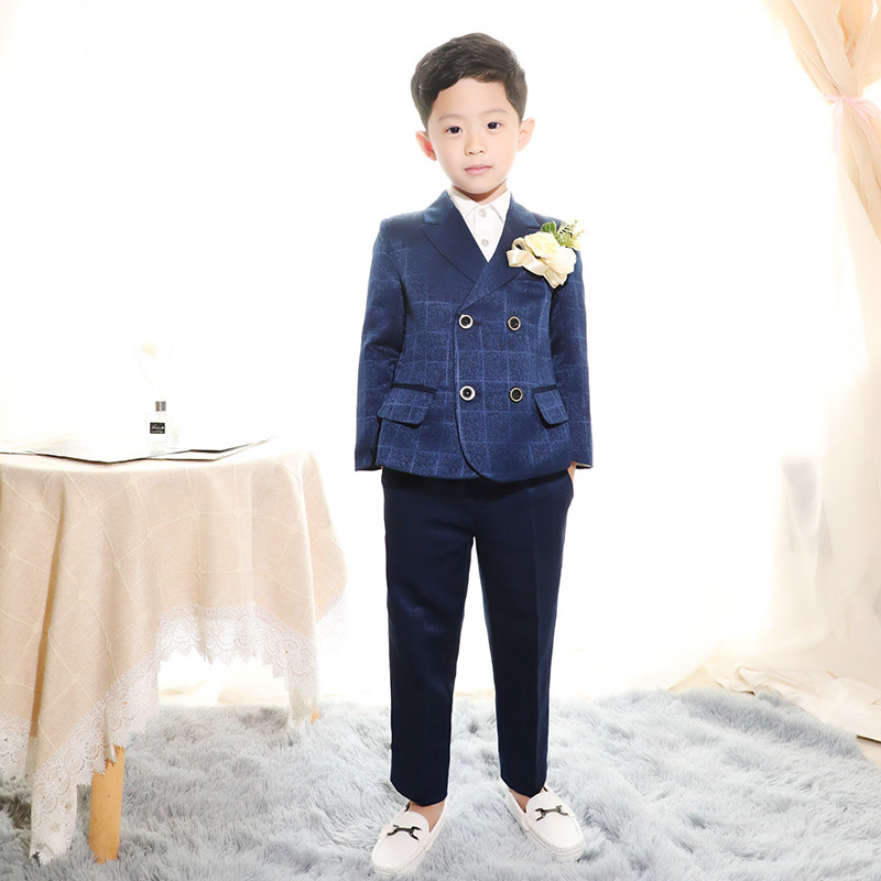 Children's Inron suits the year old gown The men's Baochun Spring and Autumn Festival Ocean Qi Suit Piano Host Wedding Flower Boy Suit 