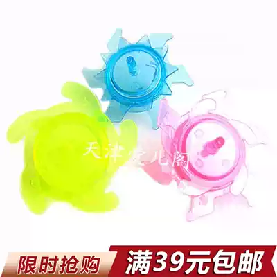 38 80 after nostalgic toy plastic color transparent gyro twist twist twist turn 3 pieces set top top