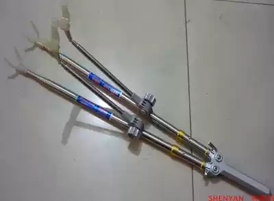 Shenyan 2 1m fishing box fishing chair special double battery bracket Stainless steel double rod frame luminous double bracket fishing gear