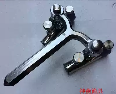 New Shenyan Bohu 3rd generation double battery seat fishing box fishing chair stainless steel universal double battery rack fishing rod rack fishing gear