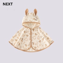 NEXT baby cloak mens and womens childrens outdoor clothing pure cotton baby outdoor cloak spring and autumn single layer thin section for infants