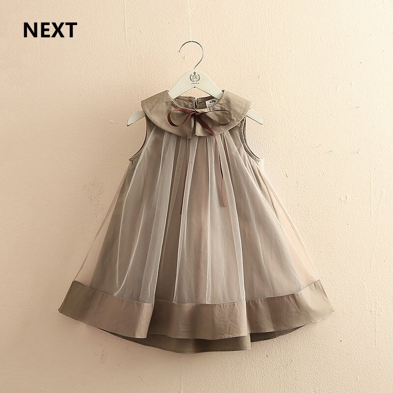 NEXT baby dress 2022 summer clothes new girls children's clothing children's stitching princess vest skirt children