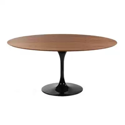 Designer dining table Tulip wood surface table two-piece solid wood creative side table Designer new beautiful new products