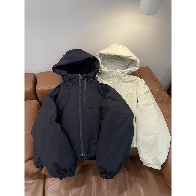 2025 Autumn/Winter New Style Jacket down Coat Parka Double Zipper New National Standard 90 White Duck down Hooded down Jacket