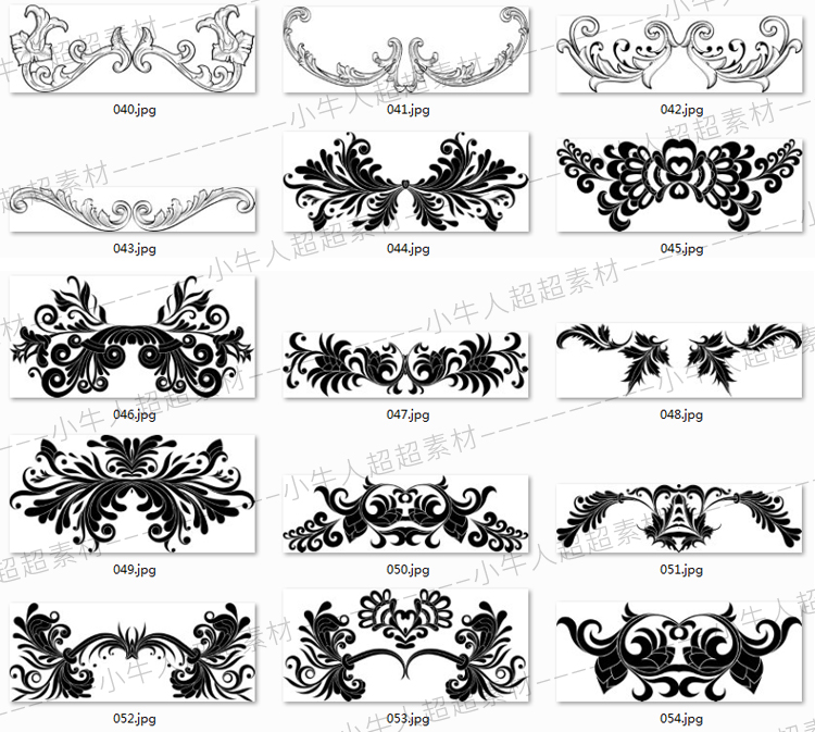 花纹边框设计素材分层矢量图证书奖状图案框架