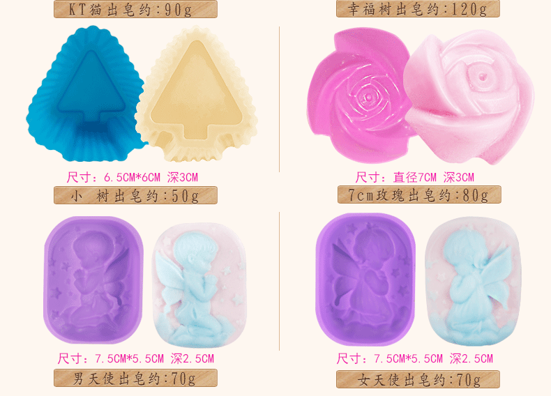 Tự làm khuôn xà phòng tự làm xà phòng thủ công silicone khuôn Hàn Quốc xà phòng nhỏ khuôn xà phòng xà phòng sữa xà phòng mài mòn khuôn nhựa làm bánh