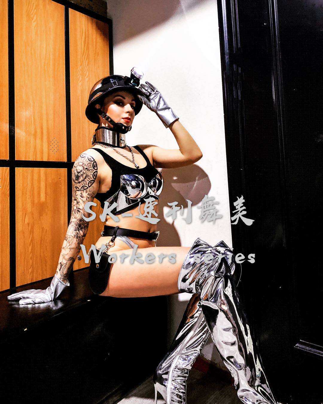 SK Speed Masquero Dance Beauty Nightclub Bar Industrial Workers Series To Serve Gogo Walk Show  