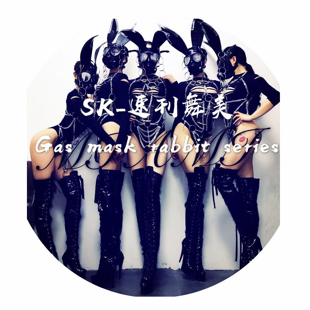 SK-Speed Mash Dance Beauty Nightclub Bar Custom Made of Black Poison Rabbit Series Gogo Performance Show Show