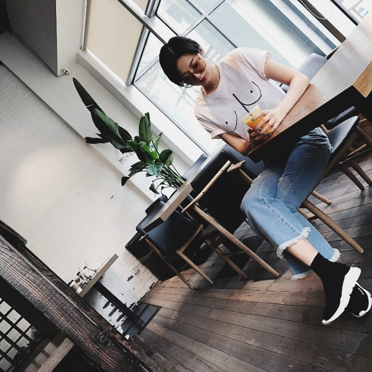 Kính râm Hàn Quốc thương hiệu kính gọng tròn gọng kính râm nữ hipster cá tính thời trang hoang dã kỳ nghỉ chống nắng kính râm nam kính rayban nữ
