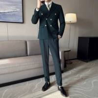 Чернильный зеленый костюм+брюки