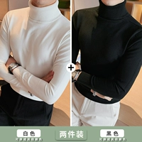 Белый + черный высокий воротник [128 юаней за две штуки]