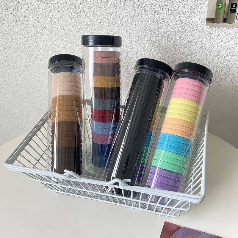 Canned-Style Hair Ties, High-End Hair Bands, High Elasticity, Durable, Non-Damaging Rubber Bands, Hair Accessories for Women