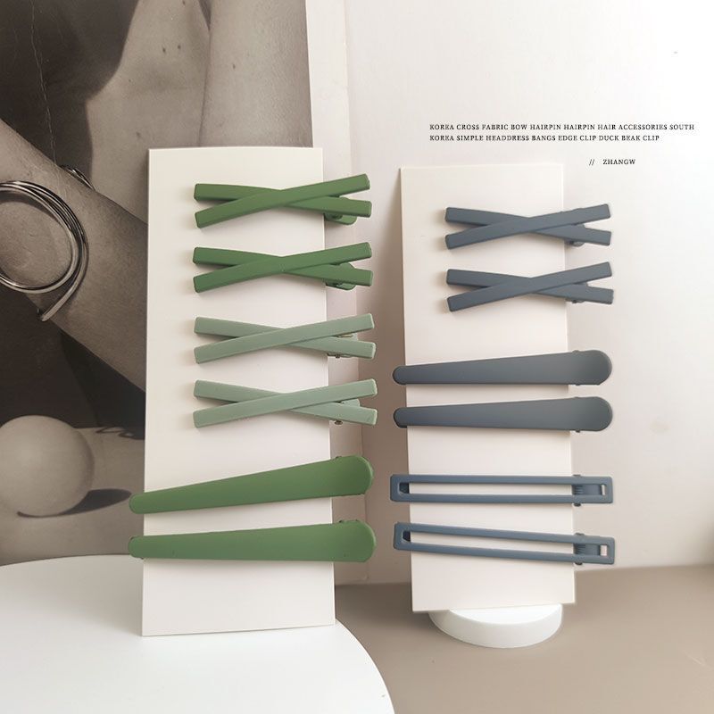 Solid Color Hair Clip Set, High Aesthetic Value, Niche, Stylish, Unique, Japanese Style Duckbill Clips, Side Clips, Double Clips, Stylish for Autumn and Winter Solid Color Hair Clip Set, High Aesthetic Value, Niche, Stylish, Unique, Japanese Style Duckbill Clips, Side Clips, Double Clips, Stylish for Autumn and Winter