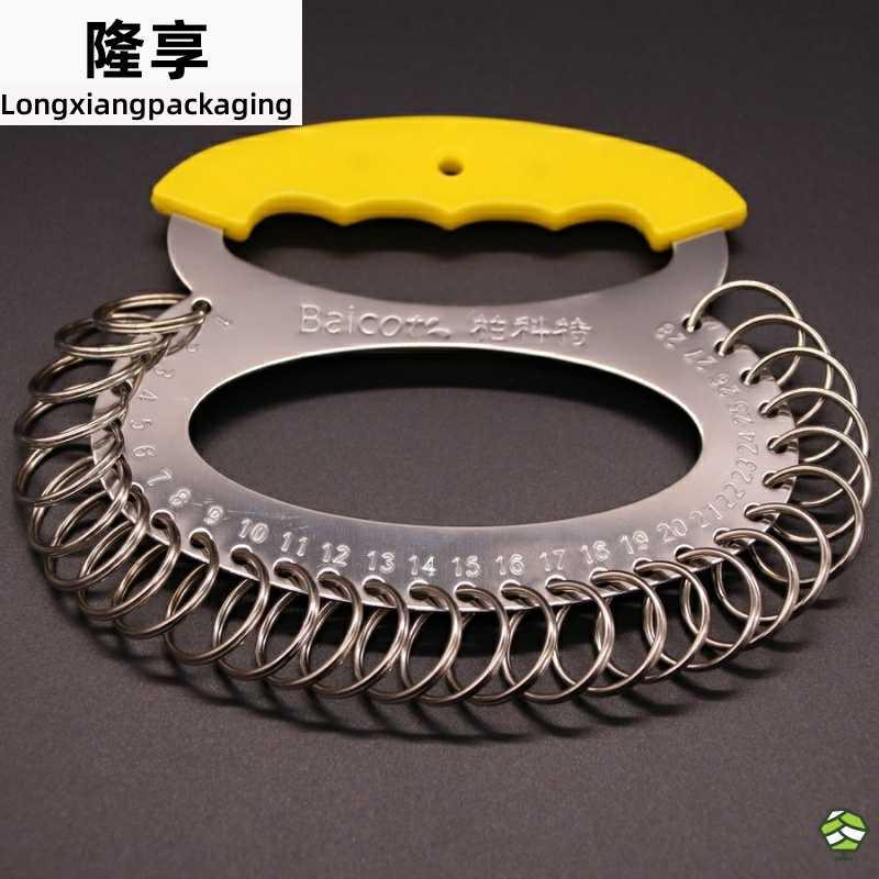 Lock spoon card stainless iron buckle ring mark key plate thickened classified iron ring management containing key-key disc