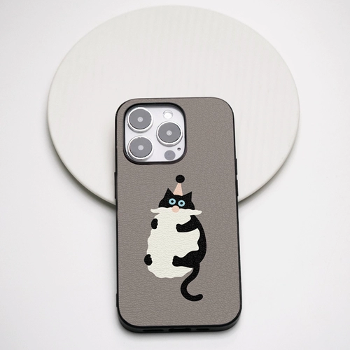 Apple, чехол для телефона, мультяшный многоцветный защитный чехол, iPhone16, iPhone16 Pro, из натуральной кожи, защита при падении