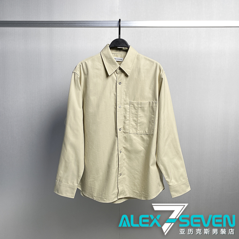 B1Chg2155 Peacebird Men's Clothing Counter Genuine Product 2026 Summer New Style Lyocell Printed Outerwear Shirt