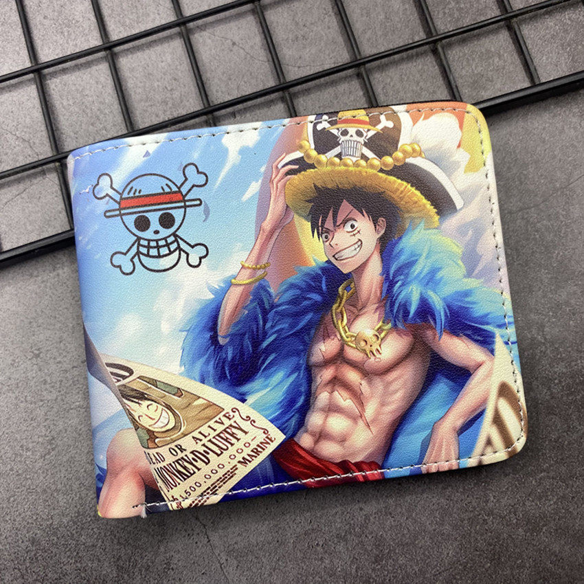 Japan-ROK Cartoon Personality Trend Teen Student Ka Bag Graffiti Creative Wallet Man Short slim Little Zero Money clip