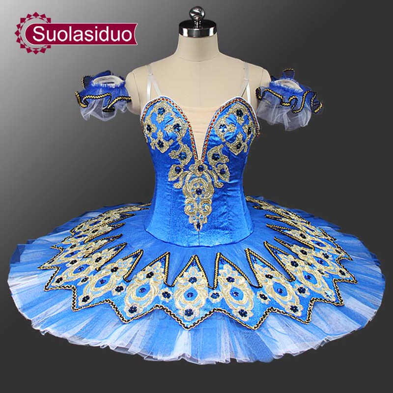 Suolasiduo Xido Ballet Dancer Costume Dance Mesh Skirt Blue Bird Performance Tutu Handmade Suolasiduo Xido Ballet Dancer Costume Dance Mesh Skirt Blue Bird Performance Tutu Handmade