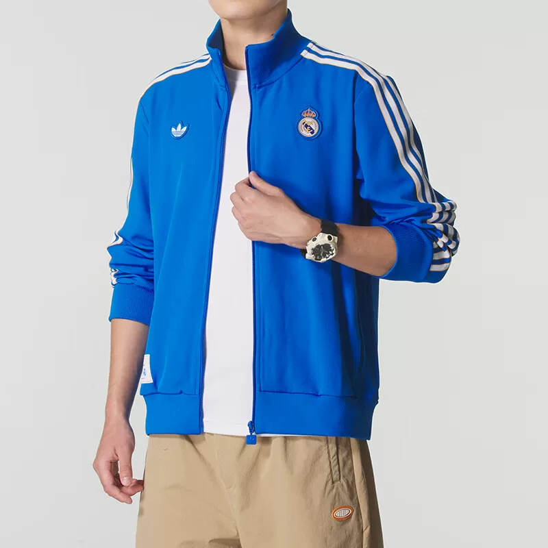 Adidas, men's football knitted sports autumn jacket