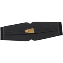 European and American fashionable ultra-wide girdle womens belt decoration with sweater skirt coat turn buckle elastic waist waist belt trendy