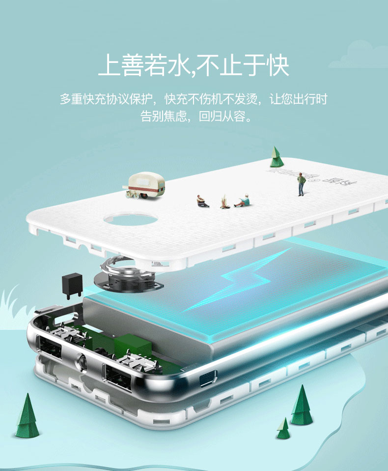 Chi nhánh mỏng di động sạc kho báu 10.000 mA của Apple 8P điện thoại màu đỏ MIUI phổ điện thoại di động thông minh mini-vivo OPPO Huawei 7P dành dung lượng cao graphene polymer - Ngân hàng điện thoại di động sạc dự phòng loại nào tốt