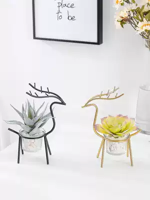 Nordic simulation fleshy fake flowers, green plants, small ornaments, potted plants, creative desktop mini ins wind decoration