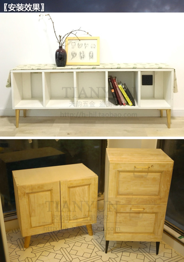 Chân ghế sofa châu Âu chân tủ đầu giường tủ chân bàn cà phê chân TV tủ hỗ trợ chân phụ kiện phần cứng chân J2 - TV smart tivi
