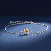 JG daisy bracelet female Korean version of the forest simple fairy 925 silver personality niche design cold wind literary net red