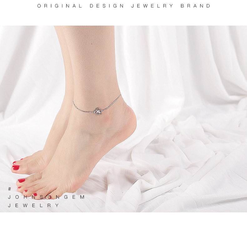 Bracelet de cheville Femme JOHNSONGEM en Argenterie - Ref 3103873 Image 8