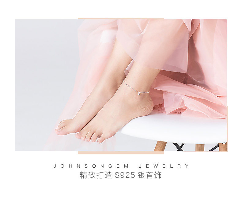 Bracelet de cheville Femme JOHNSONGEM en Argenterie - Ref 3104357 Image 16