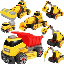 Detachable assembly engineering car Nut combination disassembly toy Drop resistance puzzle assembly toy car boy
