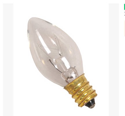 C7 C7 E12 E12 120V220V5W10W 120V220V5W10W transparent salt lamp light source bulb
