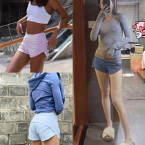 Speed Up 2 5 inches Knock Legs Long Lady Running Fitness Hot Pants Inner lining Speed Dry anti-walk light