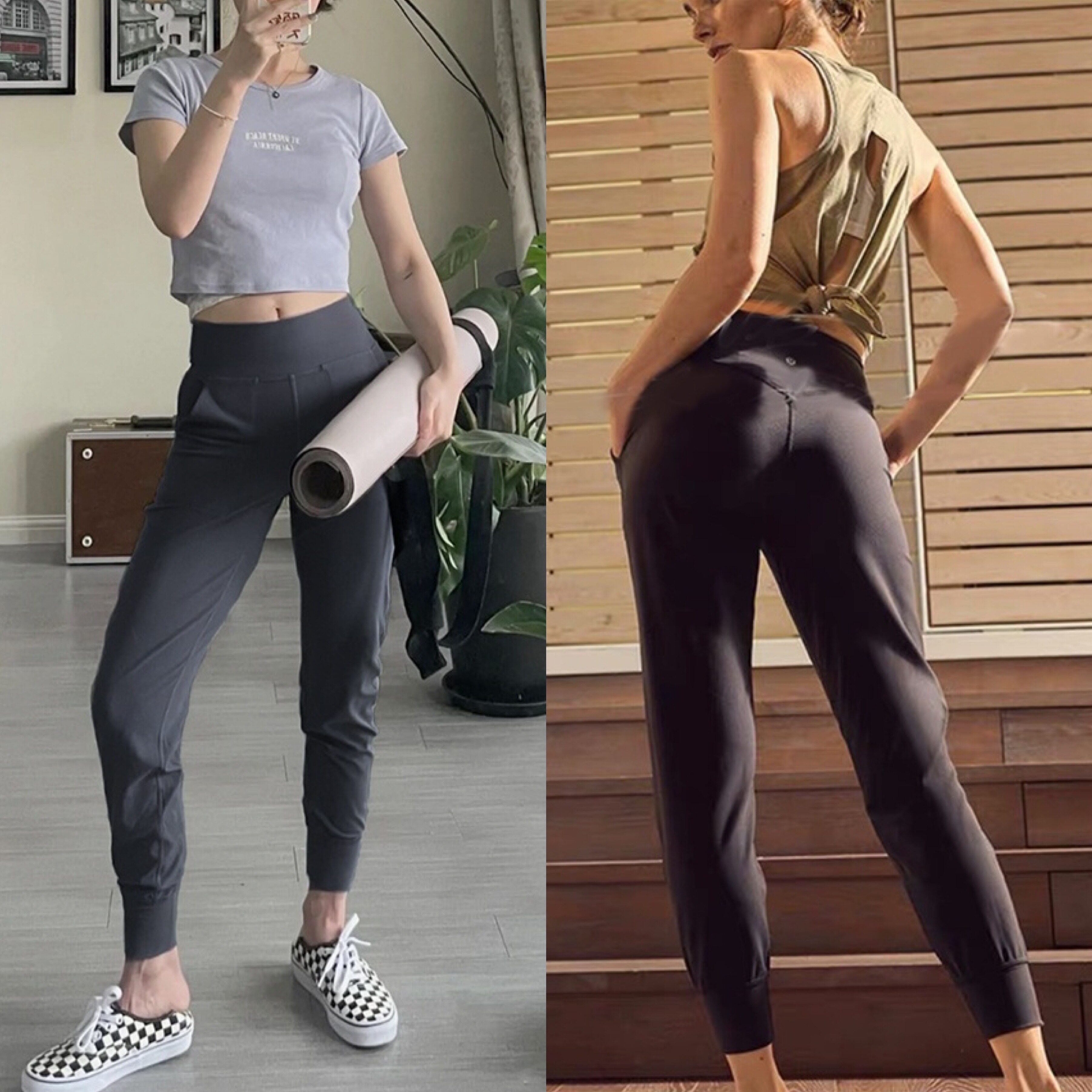 Bi entrance Divine pants Align Jogger 25 Asian version yoga sports running casual pants speed dry display legs straight