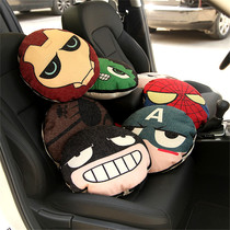 Car supplies Cotton and linen pillow quilt Car waist back dual-use linen cartoon cute cushion pillow quilt air conditioning quilt