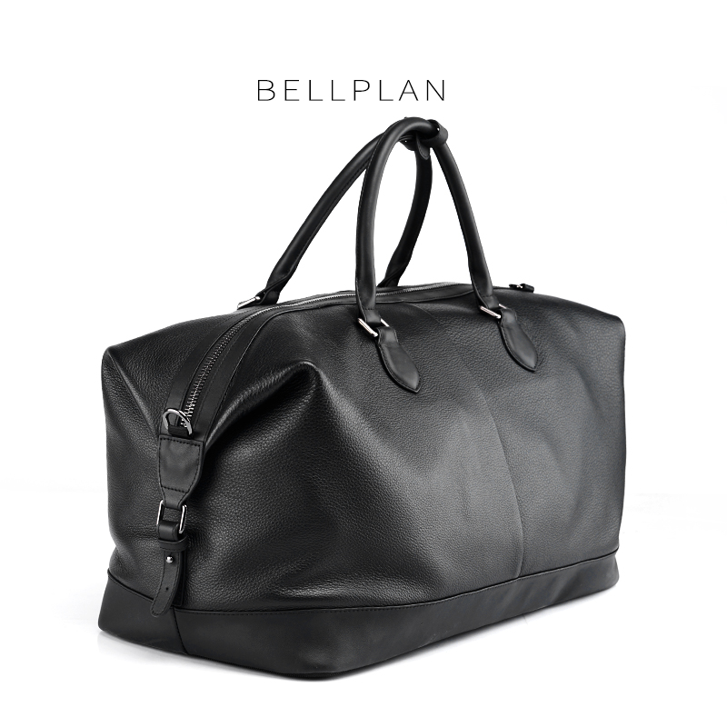 bellplan men's business travel bag travel bag genuine leather large capacity handbag carrying bag travel bag fashion