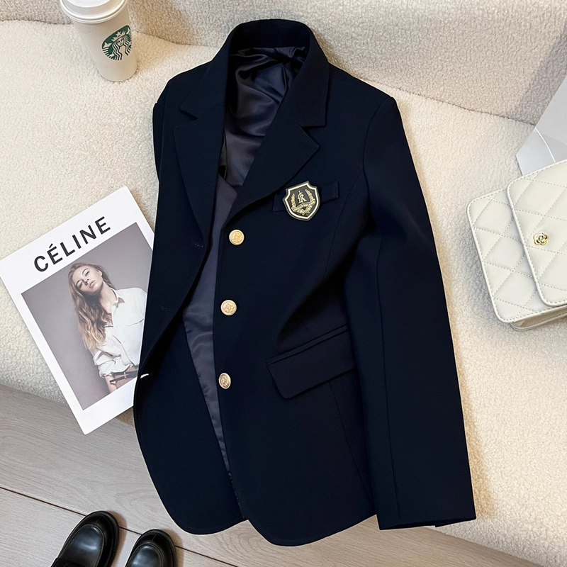 Women's Blazer 2026 New Spring Shoulder-Padded Floral Pig Print Jk Suit Uniform Preppy Style Petite Early Autumn Suit Women's Blazer 2026 New Spring Shoulder-Padded Floral Pig Print Jk Suit Uniform Preppy Style Petite Early Autumn Suit