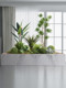 Roman's Mother's Artificial Green Plant Landscape Features Lily Bamboo and Bird of Paradise, Decorative Plants for Restaurant Decoration, Floor-Standing Display
