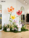 Artificial Flower Atmosphere Arrangement for Clothing Store Window Displays, Club Large Scene Decoration, Floor-Standing Floral Art Landscaping, and Beautiful Scenery Setup