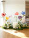 Artificial Flower Atmosphere Arrangement for Clothing Store Window Displays, Club Large Scene Decoration, Floor-Standing Floral Art Landscaping, and Beautiful Scenery Setup