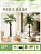 High-End Large-Scale Bionic Green Plants, Modern Light Luxury Pineapple and Phoenix Tail Palm Potted Plants, Indoor Soft Decoration Ornaments