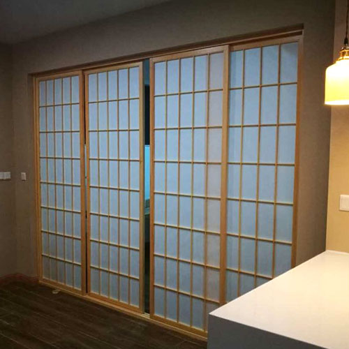 Japanese Style Latticed Door Tatami Sliding Door Wardrobe Door