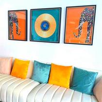 Light luxury living room decoration painting modern minimalist sofa background wall painting creative object painting three-dimensional hanging painting trend mural